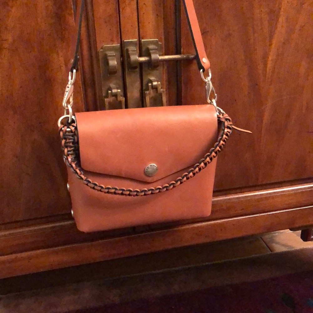 Brown authentic rag and bone shoulder bag